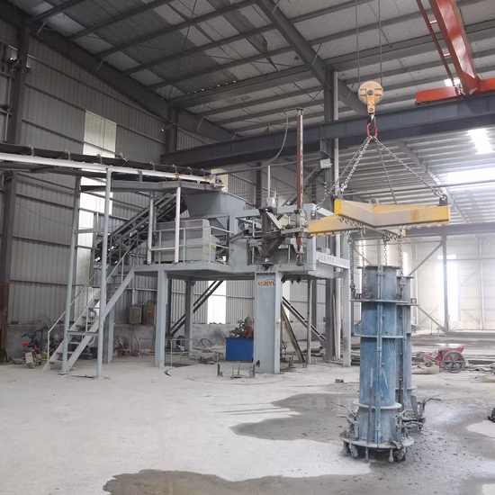 Precast Rcc Reinforced Vertical Vibration Casting Concrete Pipe Making Machine