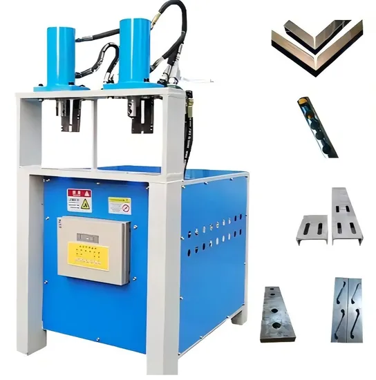 Hydraulic Press Pipe Punching Machine Steel Tube Notching Hole Square Pipe Punch Hole Angle Cutter 90 Degree Corner Machine 