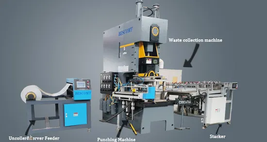 Metal Pipe CNC Punching Machine Aluminum Foil Food Container/Tray Making Machine 