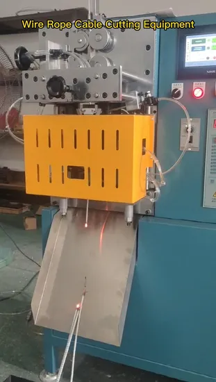 Automatic 3mm 5mm Steel Wire Rope Cable Cutting Stripping Machine Equipment Big Wire Cutting Machine 
