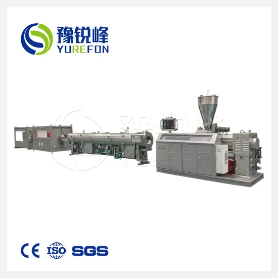 Plastic Twin Screw Electrical Conduit Water Drainage Sewer PVC Pipe Extruder Making Machine 