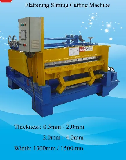 2022 Cheap Price Simple Slitting Steel Plate Leveling Machine Metal Sheet Coil Slitting Cutting Flattening Straightening 