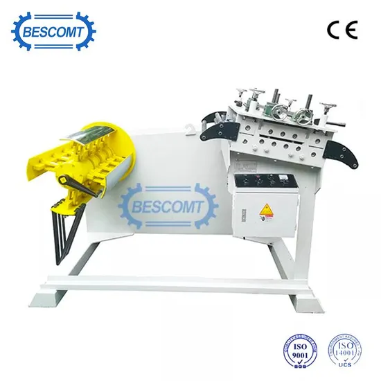 Hot Selling Go Type Decoiler Cum Straightener Machine Hot Rolled Heavy Duty Sheet Metal Steel Plate Leveling Machine 