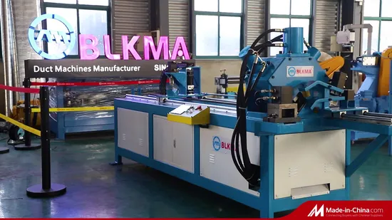 Carbon Steel Duct Making CNC Angle Steel Flange Production Line 