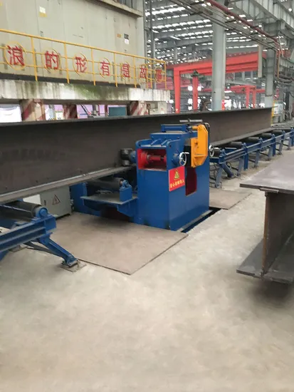 Metal Steel Structure 60mm Thickness H Beam Flange Straightening Machine 